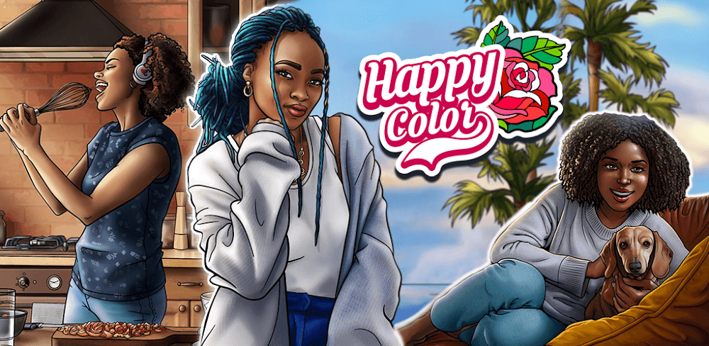 Happy Color MOD APK (Premium Unlocked, Unlimited Tips, No Ads)